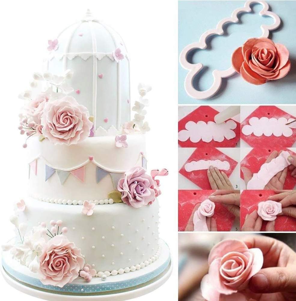 Cuisine Arts De La Table 8pcs Gravure Stylo Pate Fleur Gateau Biscuit Fondant Decoration Outils Decoration Cake Design Patisserie