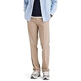 Dockers Mens Straight Fit Signature Lux Cotton Stretch Khaki Pant - Creased