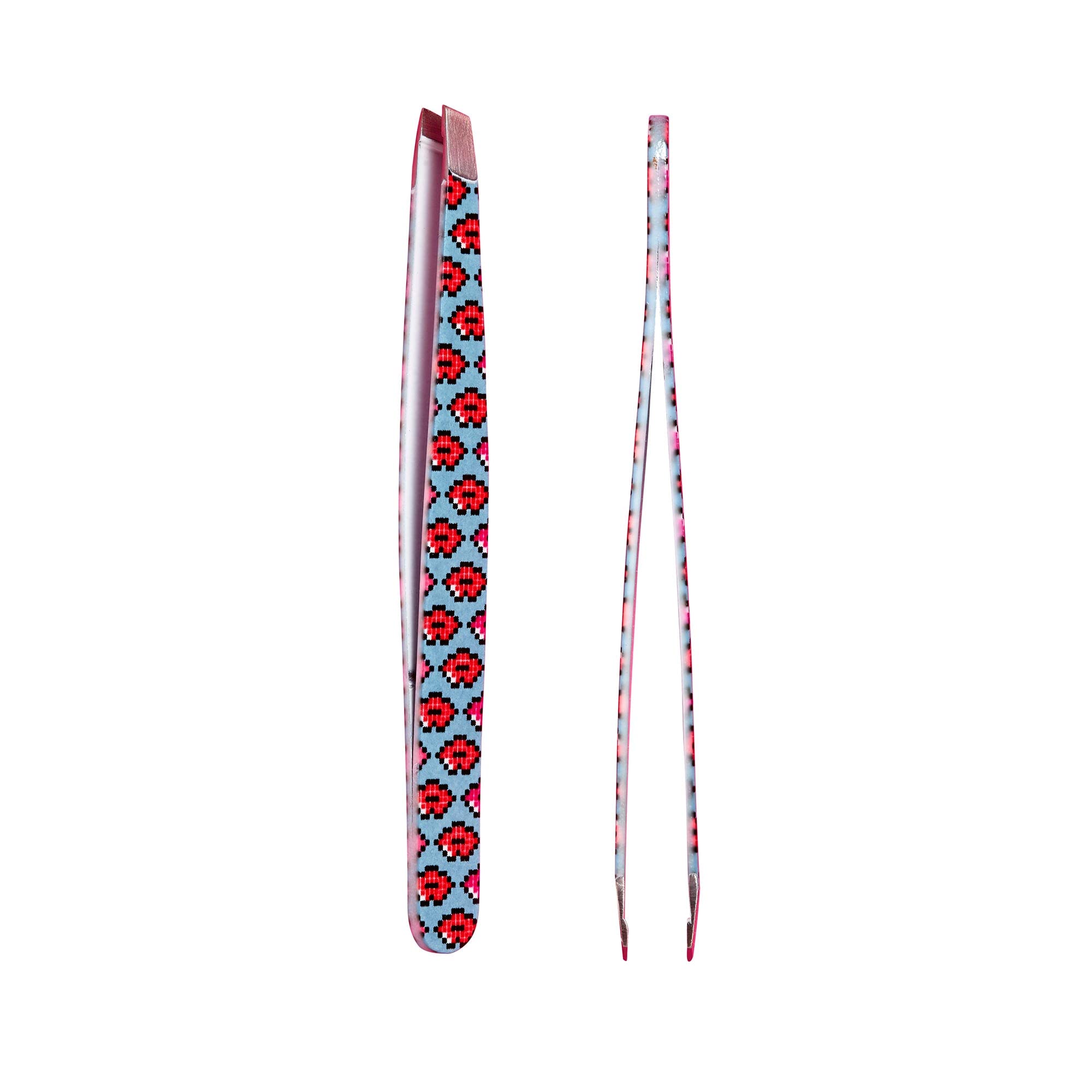 3INA Makeup - The Pixel Tweezers - Multicolor - Tweezers - Stainless Steel Tip - Precise Point Tip - Brow Perfection - Easy to Use and Clean - Travel Size - Vegan - Cruelty Free