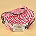 DII Insulated Market Basket or Picnic Tote for Perfect for Summer Picnics, Farmers Markets and BBQ's, Grocery Shopping Checkered, Red/White