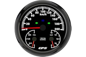 ELING 110mm Universal 3in1 Multi-Function Gauge 200km/h GPS Speedometer Odometer Fuel Level Gauge 0-190ohm 240-33ohm Voltmete