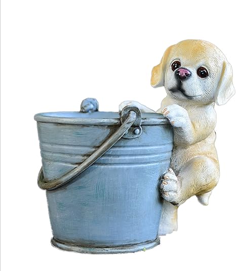 Amazon 樹脂製のかわいい犬の植木鉢 屋内屋外手作り多肉植物プランター 創造性の動物の家の装飾 リビングルーム ベッドルーム ガーデン用 Labrador 観葉植物 オンライン通販