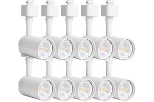 EAGLOD Track Light Heads,H Track Lighting,Dimmable CRI 90+ 4000K,LED Track Light GU10 Bulb for Accent Retail Artwork, Kitchen Halo Type(10 Pack) (4000K(Natural White) White)