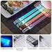 Light Up Lightsaber Chopsticks -Durable Lightweight Portable BPA Free and Food Safe Kitchen Dinner Party Tableware Gifts (4 pairs, Red Blue Green Purple)