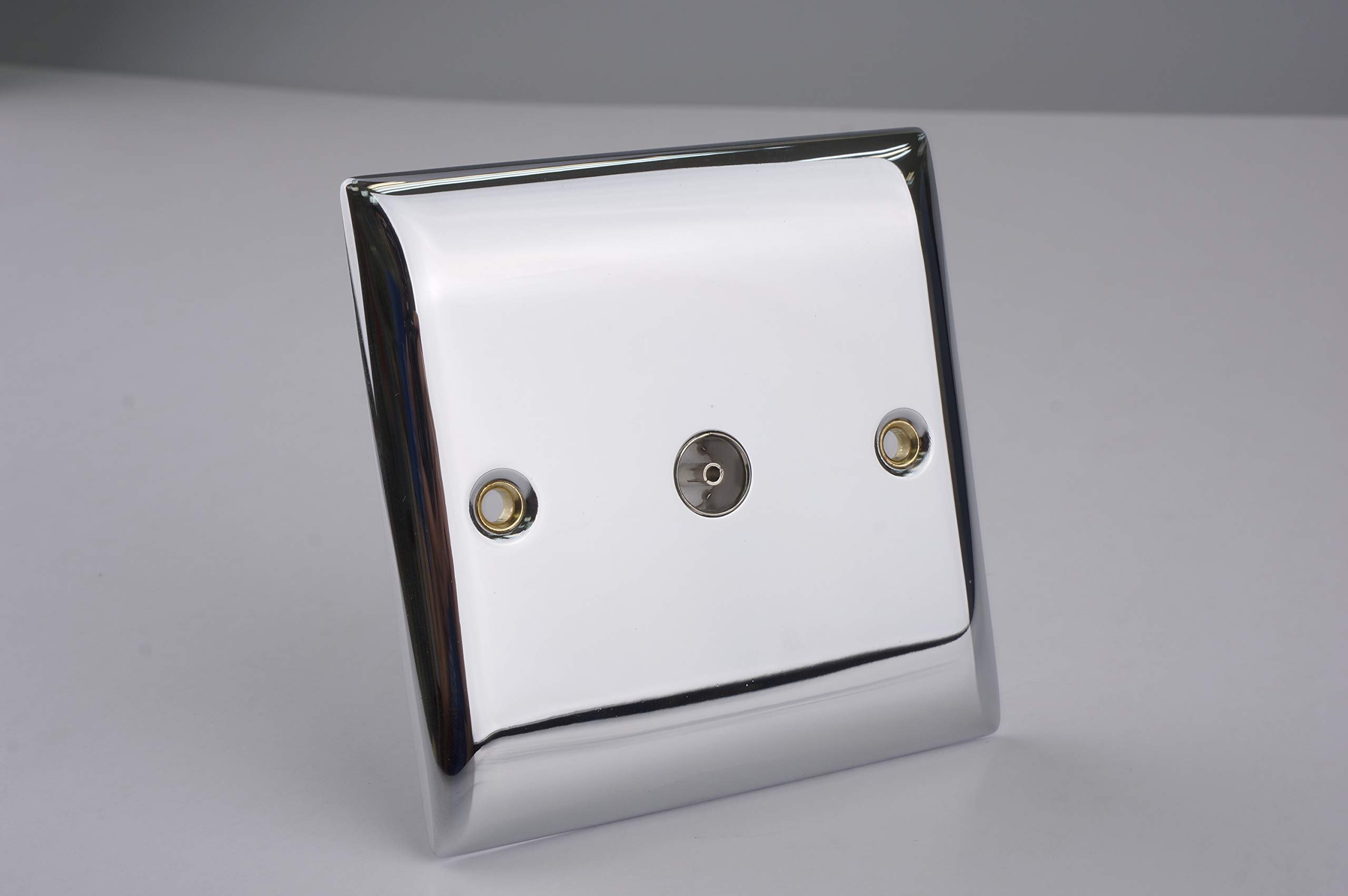 SMJ PPSKCOSG-CH Single CO-Axial Outlet - Isolated-Chrome
