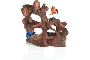 REDFEIYANG Natural Wood Aquarium Cave Betta Fish Hideout for Aquarium Fish Tank Decorations-Reptile Hide-Snake Hide-Cave for Cichlids Habitat Shelter for Crayfish Shrimp and Other Aquatic Pets 6.1-9.8"