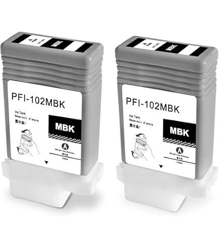 Amazon.com: Canon 0894B001AA Ipf PFI-102MBK Matte Black Ink Tank