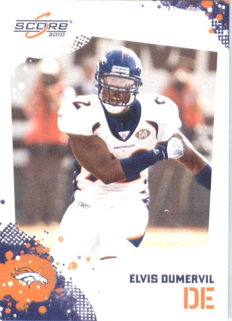 Elvis Dumervil Denver Broncos 2010 Score Football Card