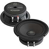 Deaf Bonce 6.5" 600W 4 Ohm Midrange Speakers Pair of Apocalypse Black AP-M60SQL
