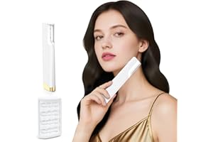 Lovsheme Sonic Dermaplane Razor for Women Face, Three-Speed Rechargeable Dermaplane Razor with 5 Refill Blades, Facial Hair & Peach Fuzz Remover for Women,Sonic Dermaplaning Tool