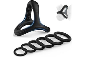7pcs Penis Ring Cock Ring Sex Toys,Silicone Penis Rings with Longer Lasting Erections, Male Sex Toys Premium Stretchy Penis D