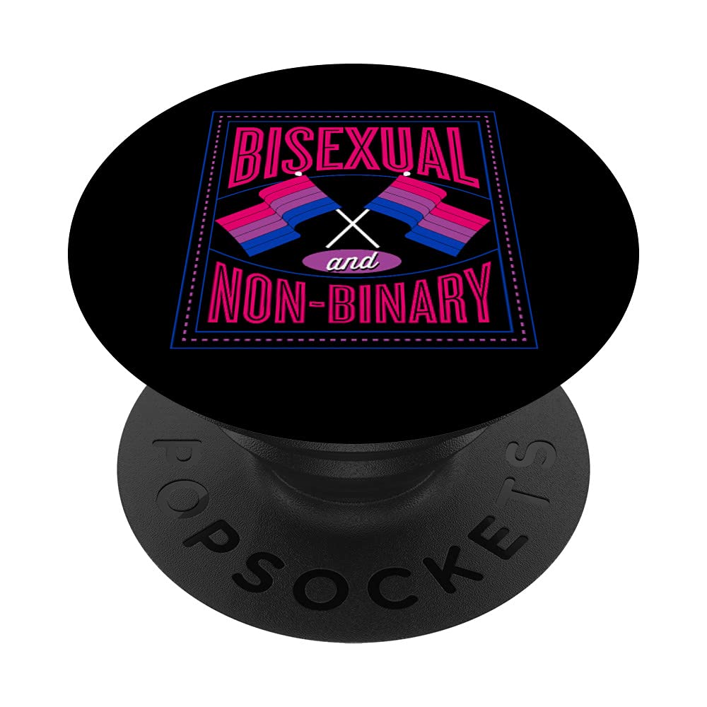 Bisexual And Nonbinary Genderqueer Pride Flag Aesthetic PopSockets Swappable PopGrip
