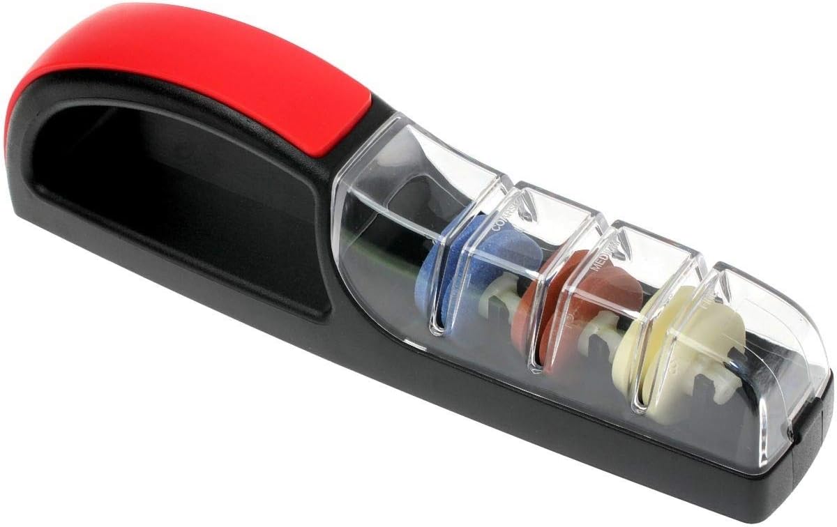 sharp Mino Plus 3 Ceramic Water Sharpener 550 - Black/Red, Style 1