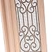 Baoblaze Wood Miniature External Hollow Screen Double Door 1/12 Dollhouse DIY Decoration Accessories