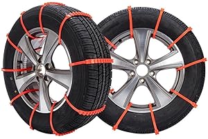 Riloer Universal Car Tire Chains Emergency Anti-Skid Mud Snow Security Traction Car Tyres Chains for Car Truck SUV Winter Dri