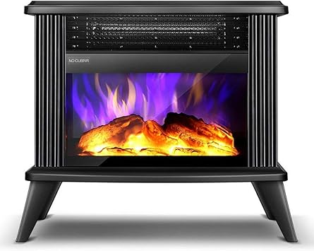 Eingebauter und an der Wand montierter elektrischer Kamin - tragbarer