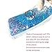 iPhone 7/8 Plus Case Girls with Stand,iPhone 8 Plus Clear Waterfall Case Ultra Thin Slim Bling Glitter Sparkle Quicksand Soft Case Cover with Ring Stand for Apple iPhone 7 Plus / iPhone 8 Plus (Blue)