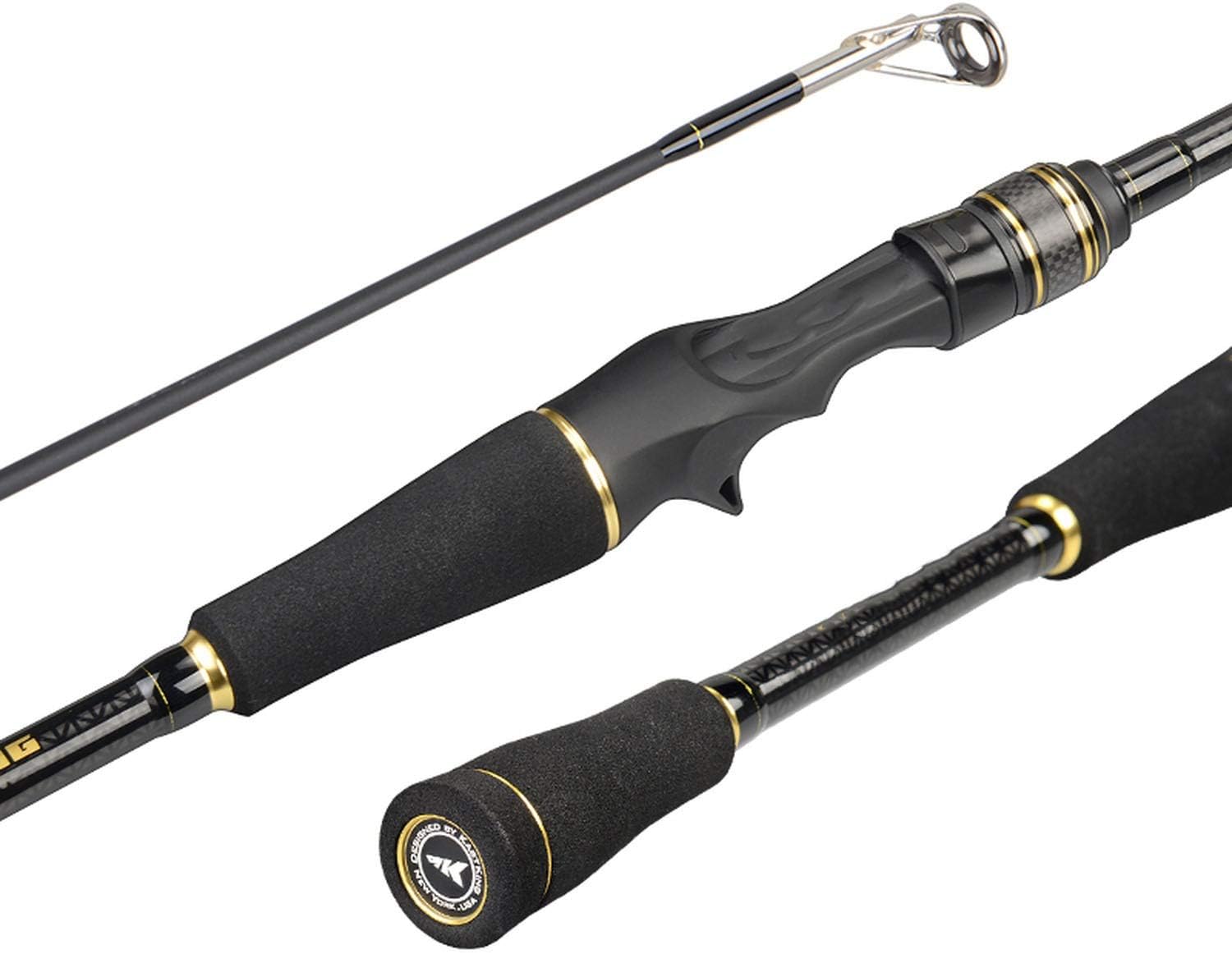 Homesuns Stealth Portable Carbon Bait Casting Rod Fuji Guide Ring Spinning Casting Fishing Rod 1.93m,1.98m, 2.03m, 2.13m,2.18m