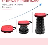 LUXJET Collapsible Stool 484lb Load Capacity Portable Camping Folding Stool view 6