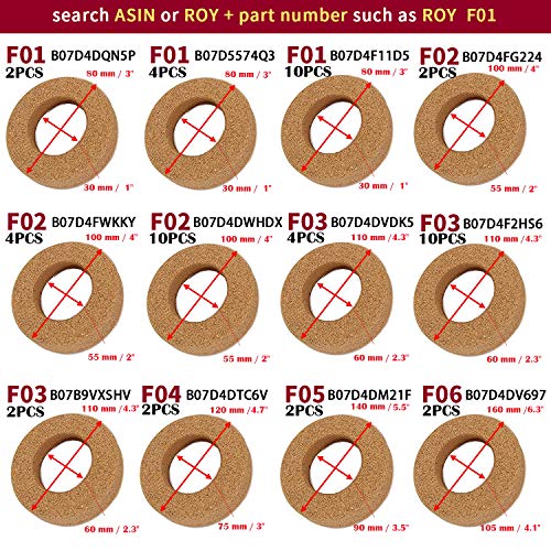 ROY-ROJAS Laboratory Flask Cork Stand,Flask Holds for Chemistry lab, 100mm/4"OD 55mm/2"ID for 150mL-1000mL, 2 PCSF02 - Thumbnail 3