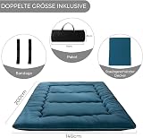 MAXYOYO Japanese Floor Futon Mattress Double Bluestone Tatami Foldable view 3