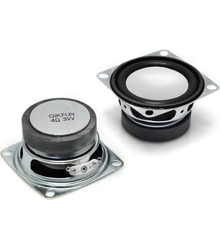 4 Mini Altoparlanti 3W 8Ohm Con Connettore JST-PH2.0 | Micro Speaker Per Progetti Elettronici, Macchine Pubblicitarie, Monitor LCD