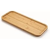 Bamboo Vanity Tray, Bathroom Counter Tray, Toilet Tank Tray, Bathroom Tray for Organizing and Home Decor, 14.2 x 6 x 0.8 inch