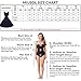 Miusol?Women's Cut Out V-Neck Vintage Casual 1950'S Retro Bridesmaid Dress (X-Large, Black)