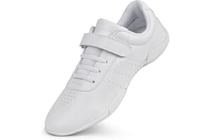 SASUWA Cheer Shoes Girls White Cheerleading Dance Shoes Athletic Tennis Competition Sport Training Sneakers Youth Lightweight Cheer Shoes