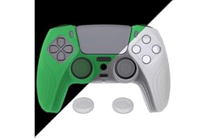 eXtremeRate PlayVital Samurai Edition Anti-Slip Controller Silicone Skin for ps5, Ergonomic Soft Rubber Protective Case for p