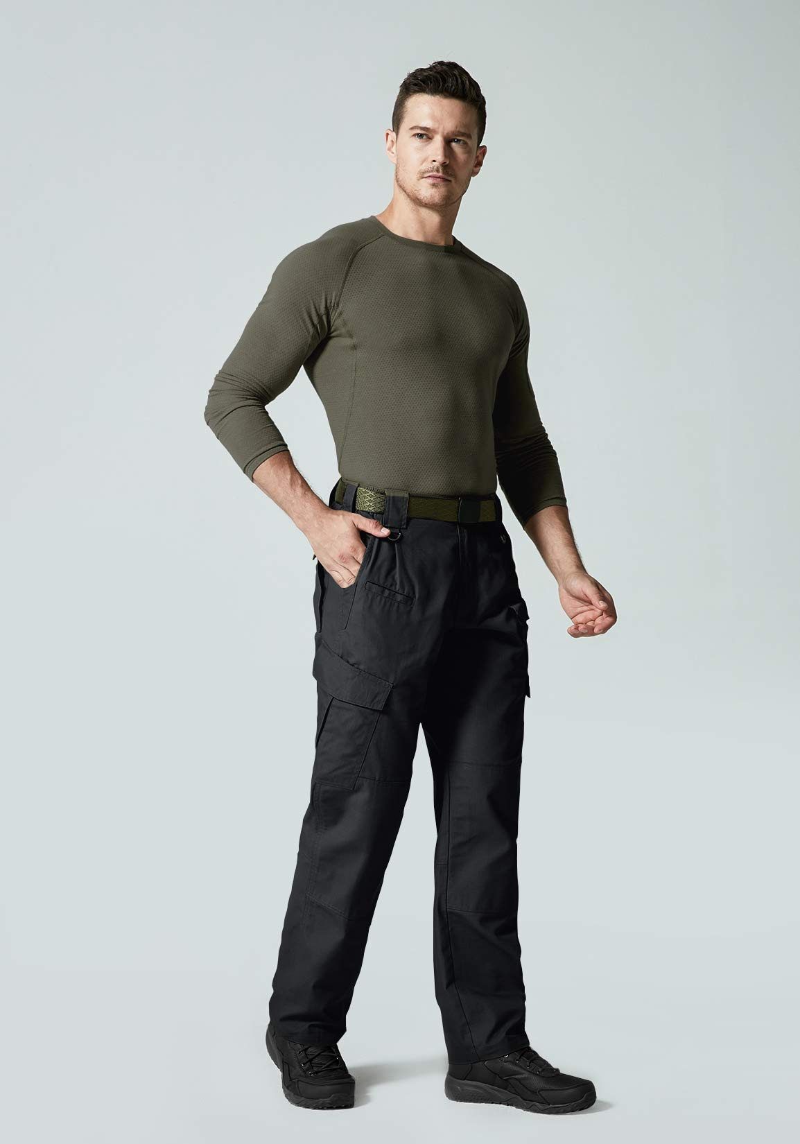CQR Men's Tactical Pants Lightweight EDC Assault Cargo, Duratex Mag