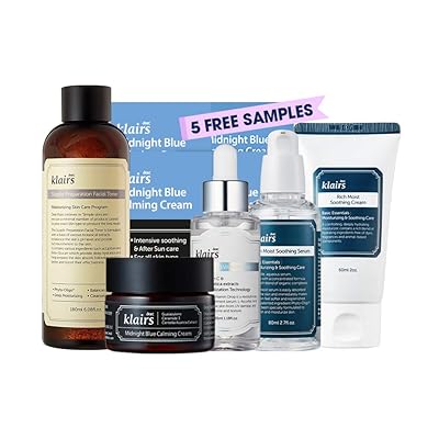 KLAIRS] Angry Skin Calming Package, Acne care, Irritated skincare, toner, serum, vitamin c serum,blue cream, soothing cream, sample sachet