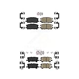 AmeriBRAKES Front Rear Ceramic Disc Brake Pads Kit