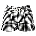 FULNEW Women's Elastic Waist Drawstring Jersey Linen Shorts with Pocket Walking Lounge Cotton Short Pants US 0-18