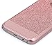 S7 Case, Galaxy S7 Case, Imikoko™ Rose Gold Luxury Hybrid Beauty Crystal Rhinestone with Gold Sparkle Glitter PC Hard Protective Diamond Case Cover for Samsung Galaxy S7 (Rose Gold)