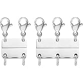 MKCYD Multi Necklace Layering Clasp Strong Magnetic Clasps, Gold and Silver Necklace Separator for Layering, Multiple Jewelry Closures for Layered Look