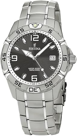 Festina Reloj Analógico para Hombre de Cuarzo con Correa en Acero Inoxidable F16170/3