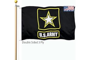 SIRRAIL US Army Military Flag 3x5 Outdoor Double Sided 3 Ply-Made In USA-United States Army Flag Durable Polyester Double Stitched Clear Pattern Vivid Colors Comes with 2 Brass Grommets for Indoor Outdoor