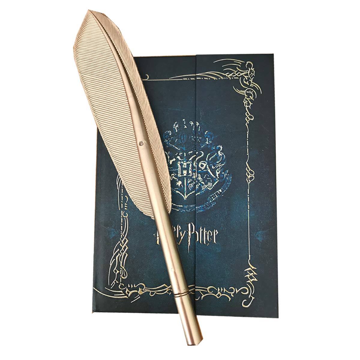 Vintage Diary Planner and Feather Quill Pen Set Journal Book Notebook Notepad Agenda Planner with Hogwarts Pen for Kids Gifts