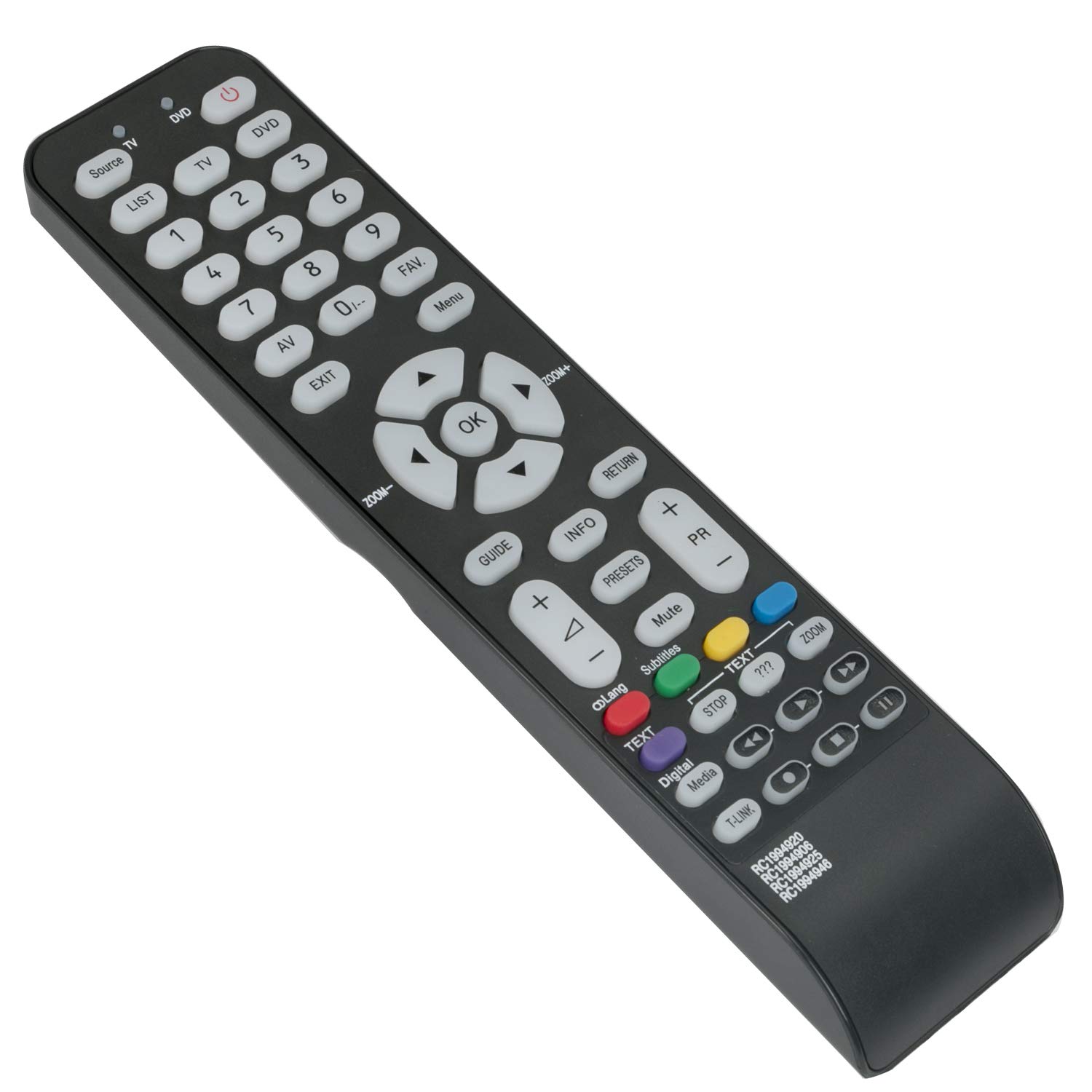 VINABTY RC1994920 RC1994906 RC1994925 RC1994946 Replace Remote for TCL Thomson TV 22B33H 26A12H 32A12H 42A12H RC1994939 19HR3234 22HR3022 26HE8022 26HR3022 37FS6646 40FS6646 37FS3246 24FS6246 32FS6646