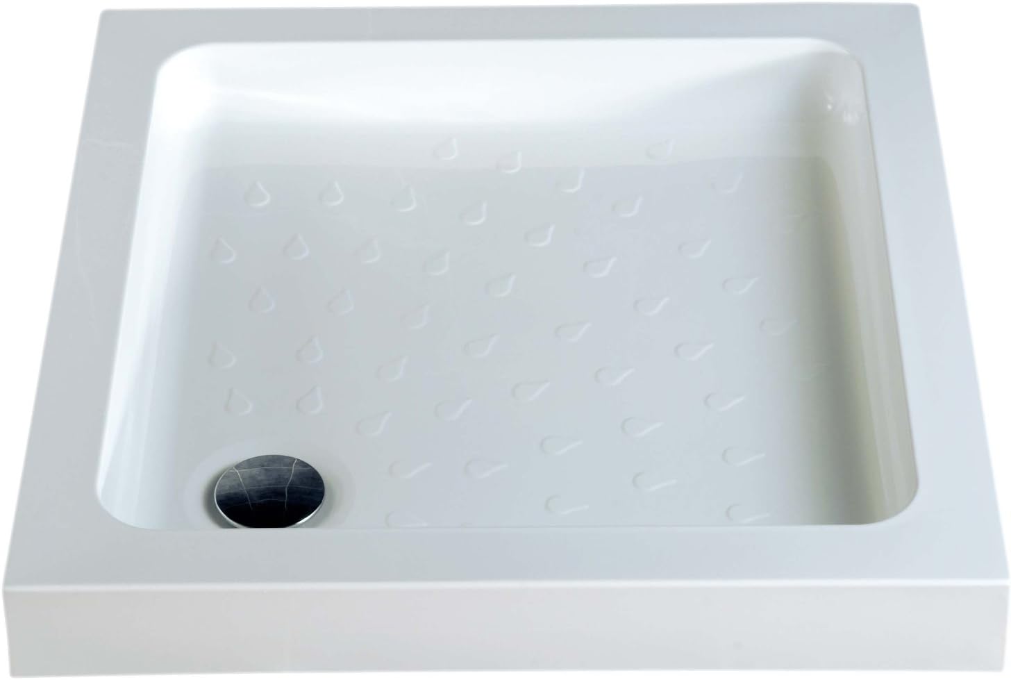 MX Classic High Wall 900 x 900 Cast Stone Resin Shower Tray & Hi Flow Waste
