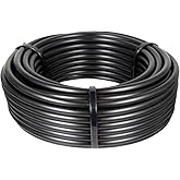 Mainline Drip Irrigation Tubing Poly Rigid Pipe, Use with 1/2-Inch Fittings, Rain Bird Tubing Replacement, 100-Foot Length