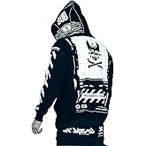 Niepce Inc Graphic Cyberpunk Zip Up Men's Fashion Hoodies Sweatshirts