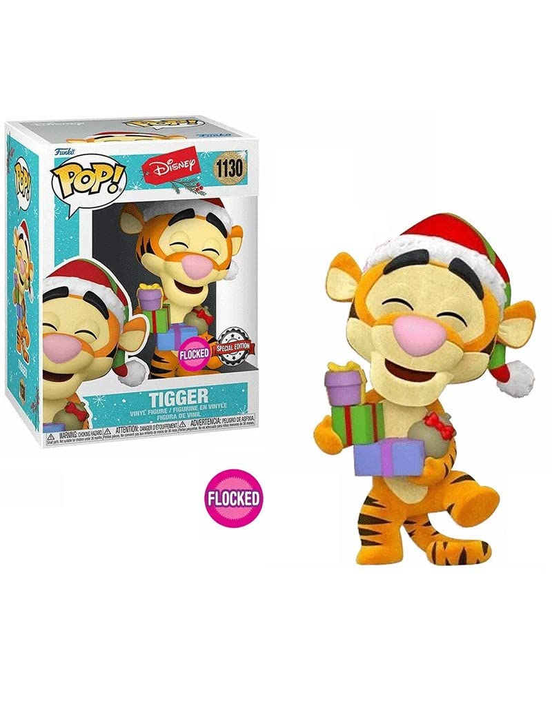 Funko POP! Disney: Holiday 2021- Tigger - Flocked - Winnie the Pooh - Collectable Vinyl Figure - Gift Idea - Official Merchandise - Toys for Kids & Adults - TV Fans - Model Figure for Collectors