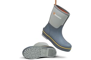 GIEESHIELD Mid-Calf Waterproof Insulated Rubber Boots with Steel Shank, 6mm Neoprene Rubber Boots for Men and Women, Ideal for Hunting, Farming, Gardening, and Fishing