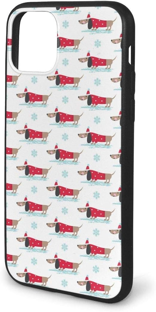 Amazon 冬のかわいいダックスフンド犬の場合面白いグラフィックかわいいプリントカバーfor Iphone 11 家電 カメラ オンライン通販