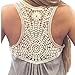 Lookatool Women Summer Lace Vest Top Short Sleeve Blouse Tank Tops T-Shirt Gray
