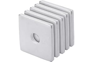 GYHCHJDZ Squares Washer Galvanized Heavy Duty Plate Fastener Square Plate Washers, 1/2 X 2 X 2 X 3/16 inch, 50 Packs