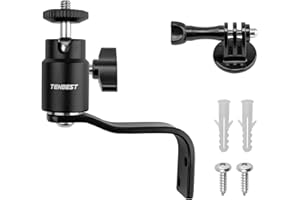 TENBEST Trail Camera Tree Mount with Ball Head, Rust-Proof Aluminum and Stainless Steel Material, Hunting Camera Holder, Acti