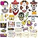 Mexican Fiesta Photo Booth Props,Cinco De Mayo Mexican Party Favors,Selfie Props, Photo Booth Accessories, Party Supplies, Assorted Designs for Dia de Muertos, Theme Parties (Fiesta) 47pcs
